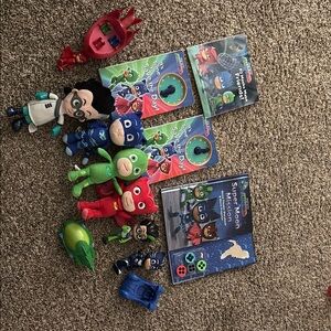 Pj mask toys and book bundle